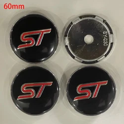 Car Wheel Center Hub Cap, Tampa da jante para Ford ST, Fiesta, Focus Edition, Puma X, KUGA, Mondeo, Ecosport, Auto Acessórios, 60mm, 4Pcs