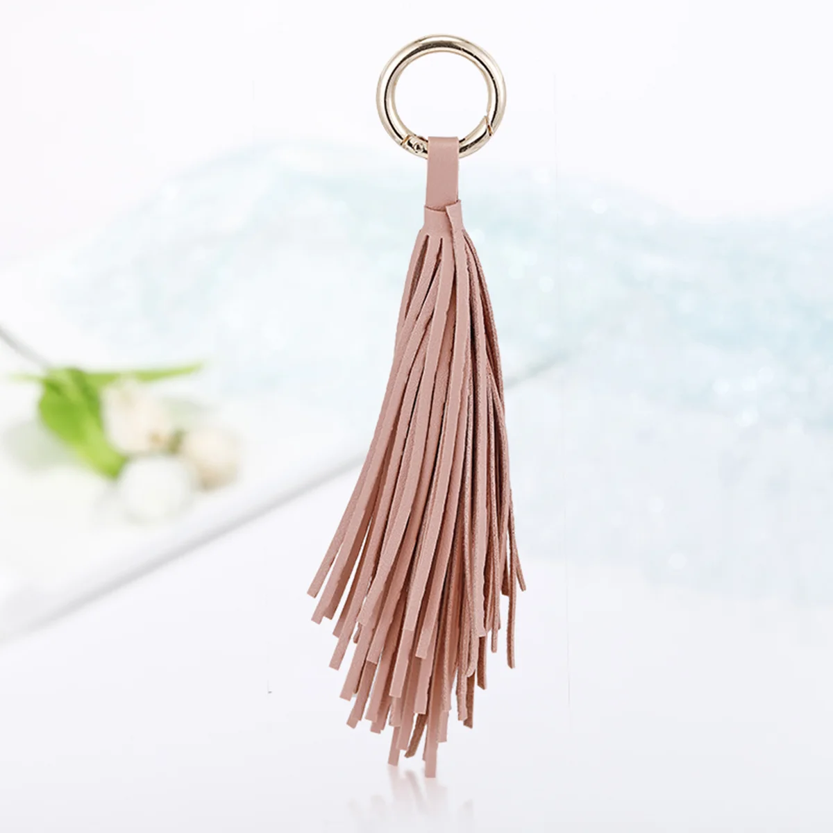 Wallet for Men Bag Charm Wristband Women Charms Coffee Tassel Car Keychain Women's