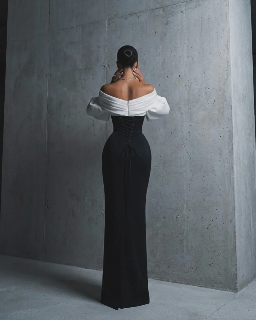 Elegant Black Prom Dresses Off The Shoulder Evening Dress For Women Cocktail Dress Formal Wedding Party Dress Customized image 4