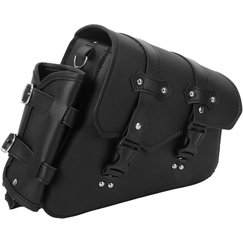 ABOK-Motorcycle Saddle Bag Rocker Bag Side Tool Bag Rocker Bag Bicycle Replacement Accessories Black Versatile