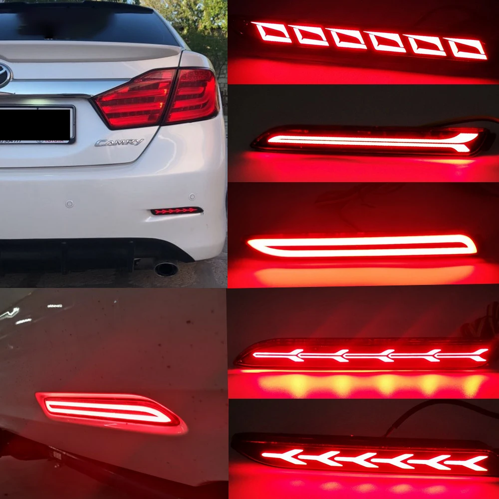

For Toyota Camry RAV4 Matrix Sienna Venza Avalon Innova Reiz Vellfire Verso WISH LED Car Rear Bumper Reflector Tail Brake Light