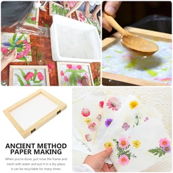 Setaccio di carta Piastre di carta multi-dimensione Creazione di stampi Cornice Piastre di carta fai-da-te Creazione di piatti di carta Creazione di schermi per l'apprendimento del legno