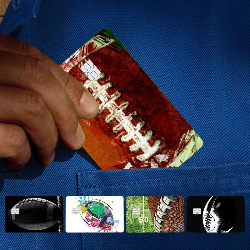 Rugby Football Sport Cover Skin Sticker For Credit Card Bank Debit Bus Card Front Side