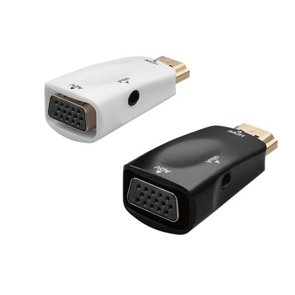 HDMI to VGA female converter, high-definition female to adapter to monitor, projector, TV