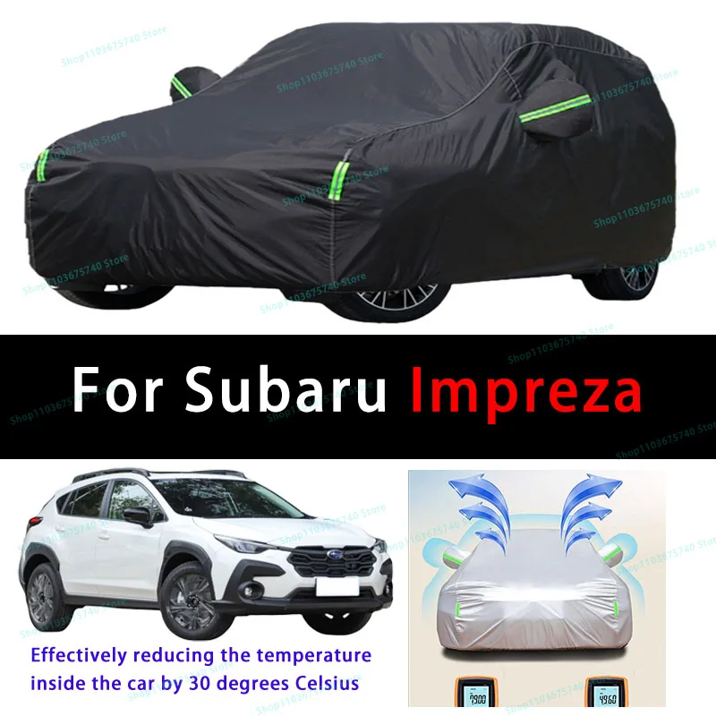 For Subaru Impreza Summer Full Car Covers Outdoor Sun uv Protection Dust Cooling Protective Auto Protective Cover