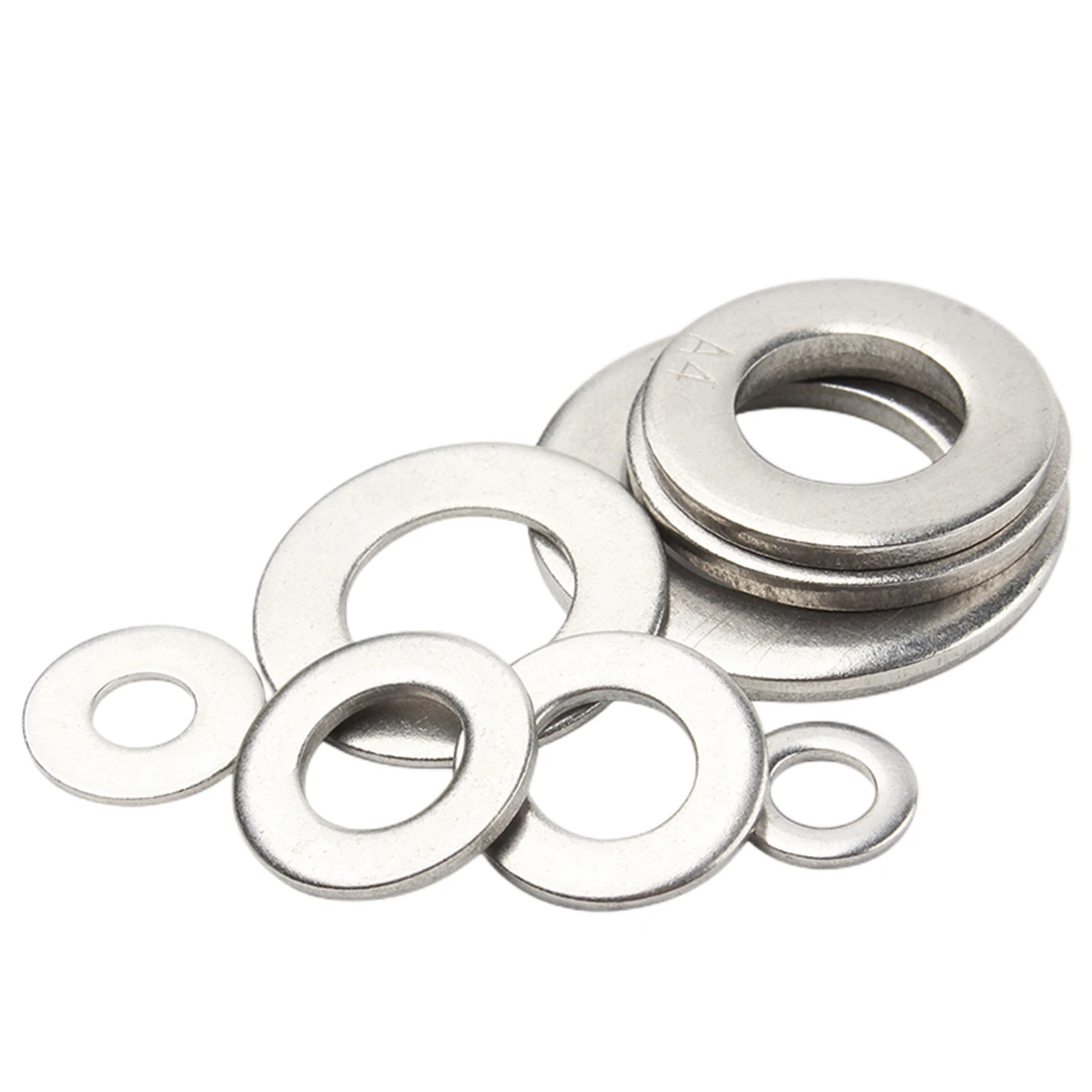20/50PCS 304 Guarnizione Rondella In Acciaio Inox M1.6 M2 M2.5 M3 M3.5 M4 M5 M6 M8 M10 Addensato Rondella Piatta Rondella di Metallo Piatto di Metallo