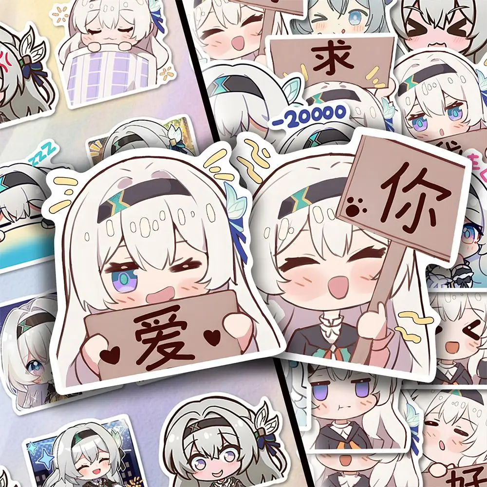 

47Pieces Chinese Game Honkai: Star Rail Firefly Stickers Decals Desk Laptop Water Cup Stickers