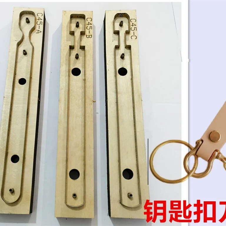 Long Strip Key Ring Pendant Leather Cutting Die, mported Steel Rule Die,DIY Handcraft Blanking Template for Leather Ornament