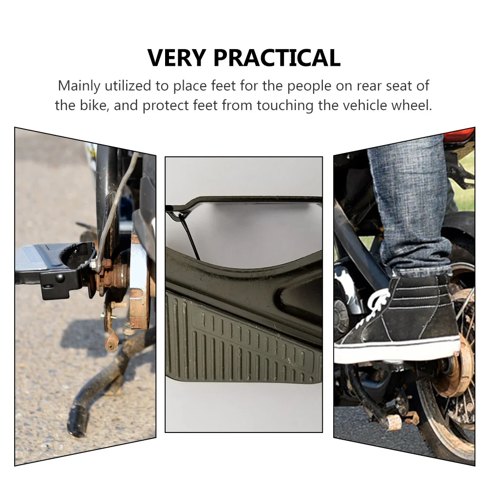 

1Pair Durable Lightweight Bike Rear Seat Pedals Foldable Footrests for Cycling Rear Seat Use Bike Folding Footrests