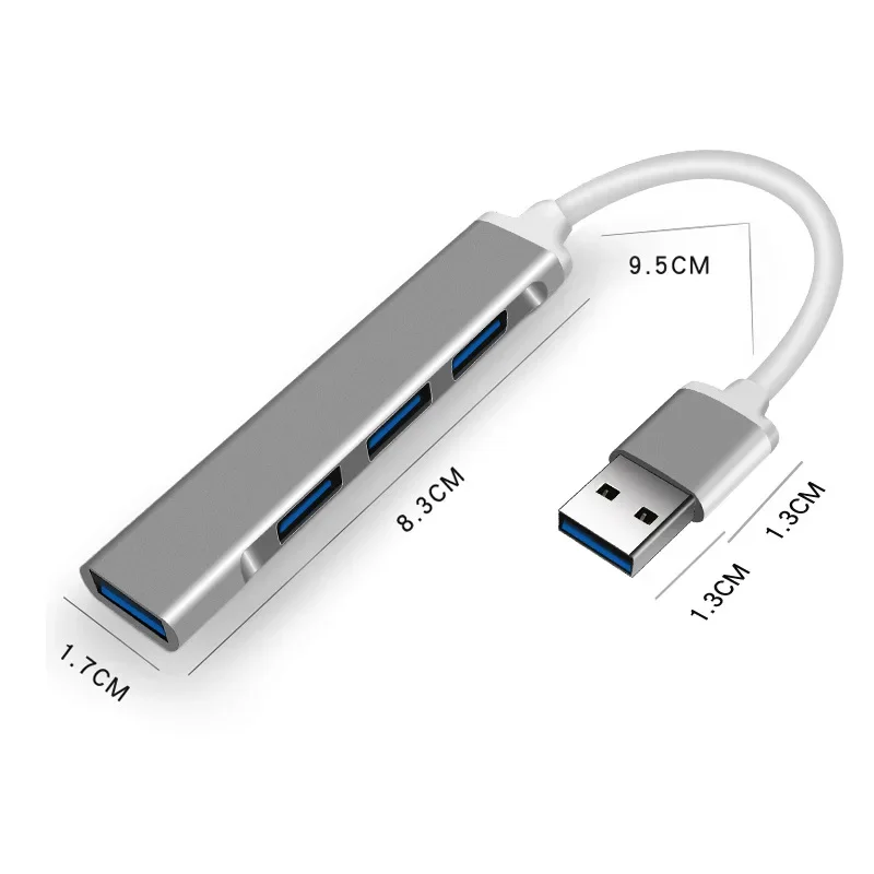 레노버 화웨이 샤오미 맥북 프로 15 에어 프로 액세서리용 USB C 타입 허브, 3.0 3.1 4 포트 멀티 스플리터 어댑터, OTG