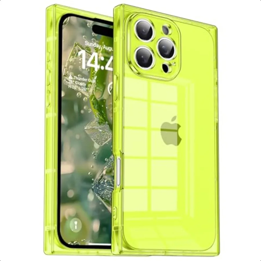 

Tzomsze Case for iPhone 16 Pro Max Clear CaseCamera Protection Reinforced Corners TPU Slim Shockproof Case Cover for Women Girl