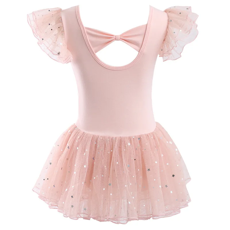 ปลอกคอเต้นรำสำหรับเด็กผู้หญิง, ชุดบัลเล่ต์สดใส, ทูโต้,กระโปรง, ยิม, ร่างกาย, เสื้อผ้าบัลเล่ต์, ชุดการแสดงบนเวที