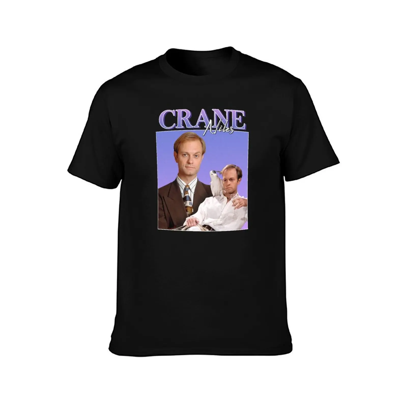 Niles Crane Vintage/Retro Design T-Shirt Summer Casual Cotton Tee Oversized Streetwear Tops Vintage Graphic Print