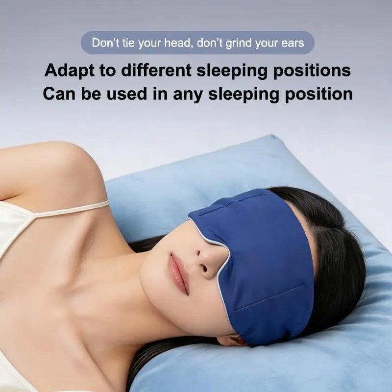 

Gravity Weighted Eye Mask for Sleeping Total Light Blocking Deep Sleep Aid Comfortable for Men Home and Travel Use