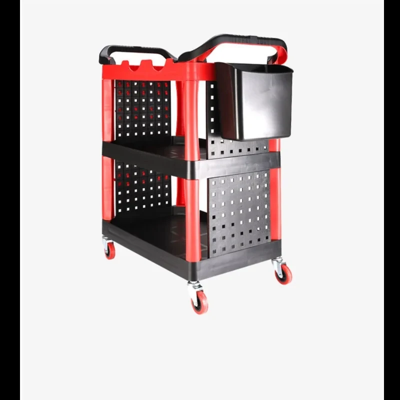 Portable Cost-Effective Metal Plastic Wash Storage Car Detail Tool Trolley