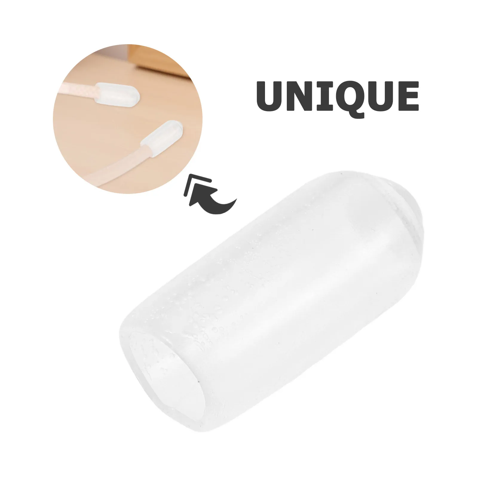 100Pcs PVC Hairband End Protector Caps Soft Plastic Replacement Tips for Headband Hair Hoops DIY Accessory Making