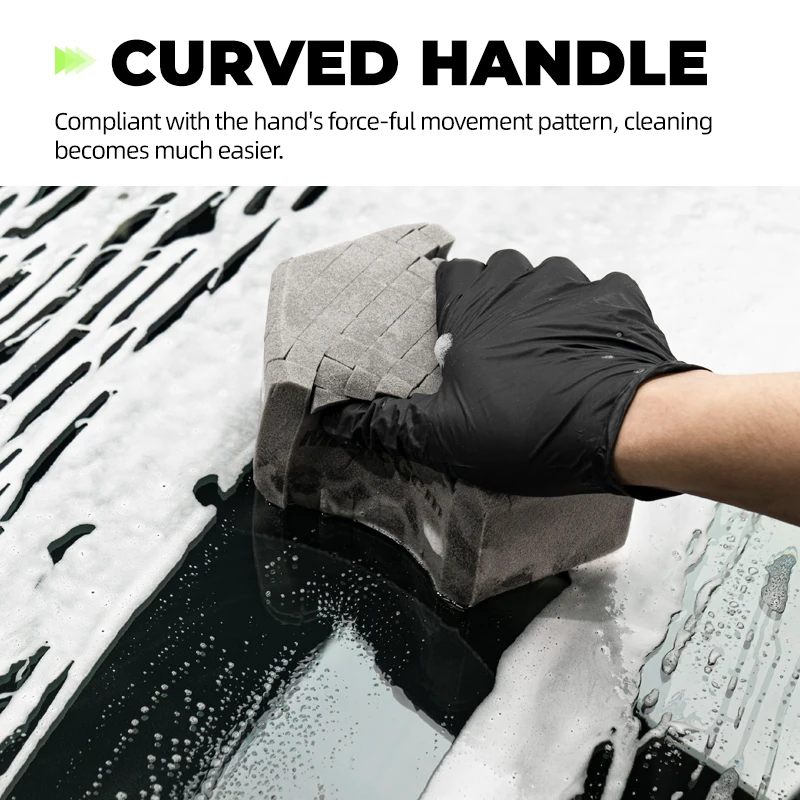 Magic Gem Microfiber Car Wash Pixel Sponge Two Sided Plush Net Wheel Cleaning Brush Dust Remover Scratch-free for Car Wash Care