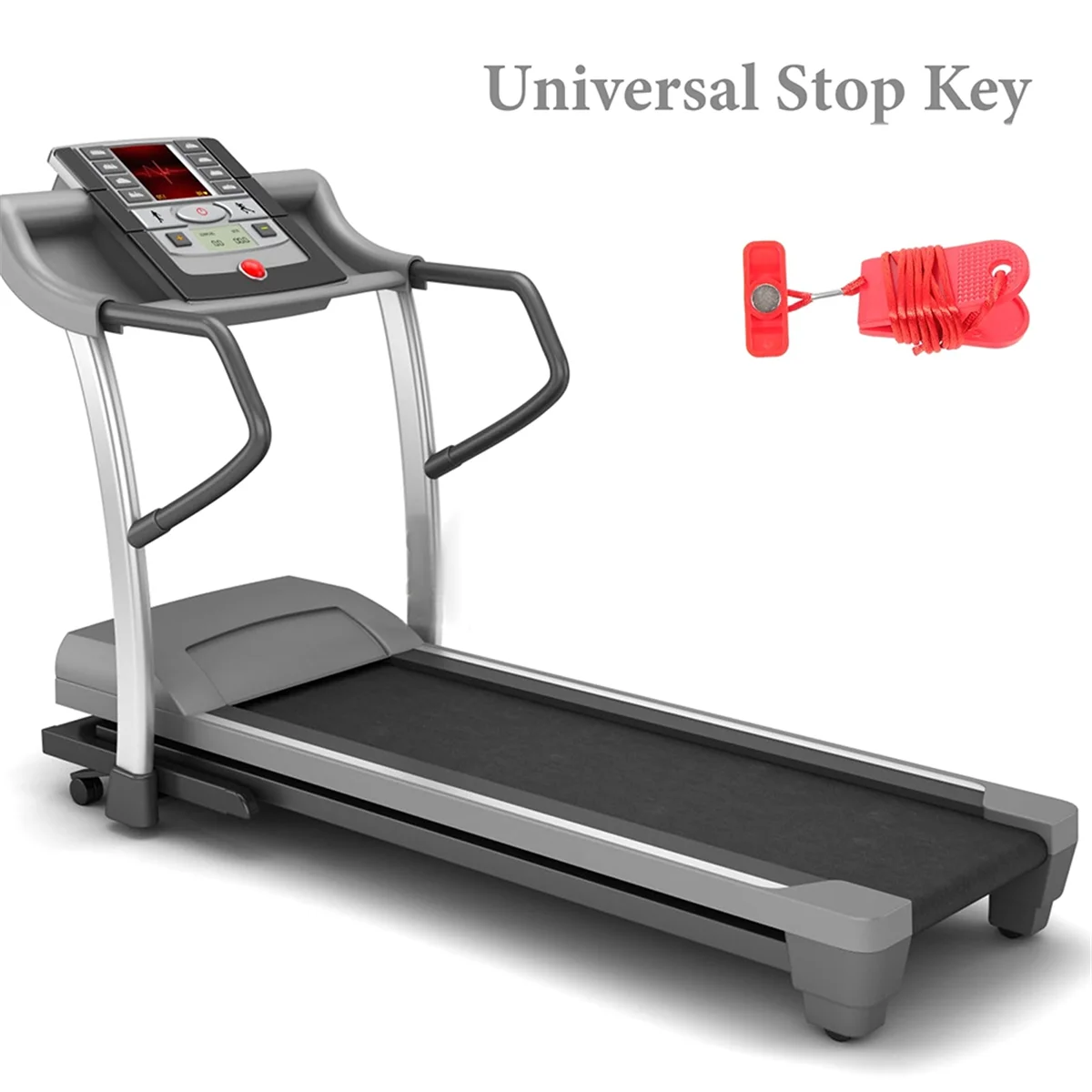 ABYB Red Treadmill Safety Key Treadmill Lock Fitness Sports Treadmill Emergency Stop for Running Machine Accessories Tool