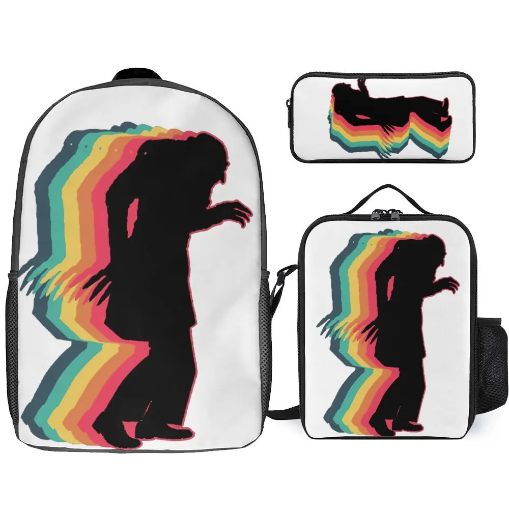 

Nosferatuer Horror Essential For Sale 3 in 1 Set 17 Inch Backpack Lunch Bag Pen Bag Schools Top Quality Lasting Pencil Case Cosy