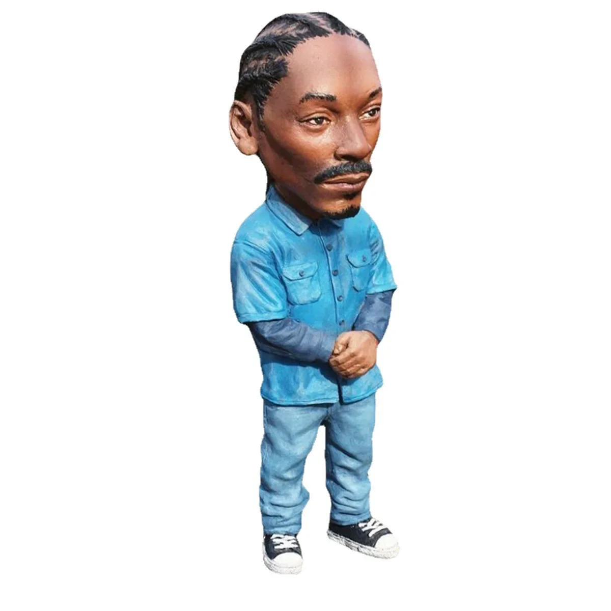 10CM Hip Hop Singer Resin 2 Statue Pac Figurines Rapper Star Sculpture Modern Art Resin Crafts for Desktop Decoration Home Decor