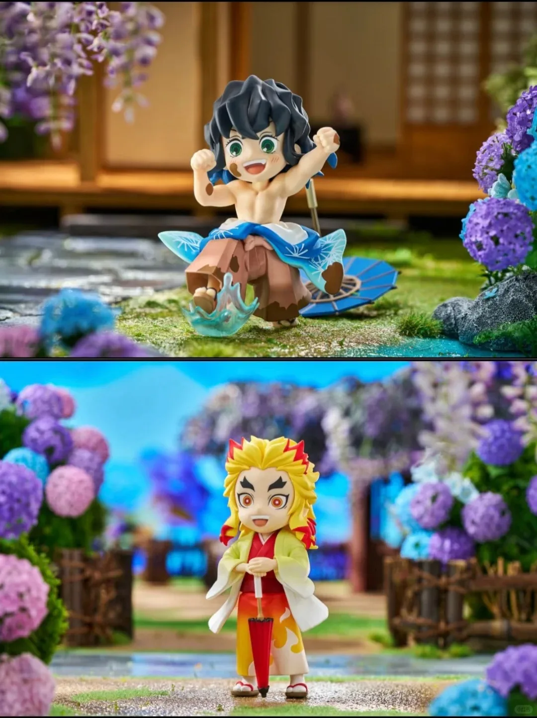 Anime-Figur Demon Slayer Figuren Kimetsu No Yaiba Puppe Tanjiro Nezuko Zenitsu Figurine Plum Rain Serie Actionfigur Modell Spielzeug – Detail 3