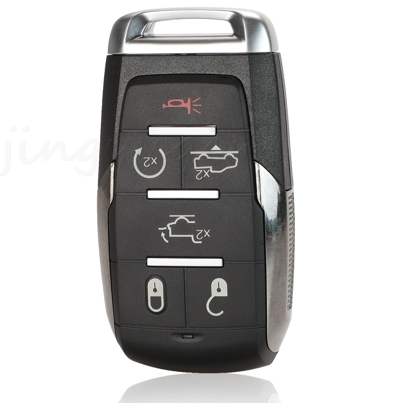 jingyuqin 4/6 Buttons Smart Remote Car Key Shell Case For Chrysler For Ram 1500 New Off-Road 2019 2018 2010 Fob