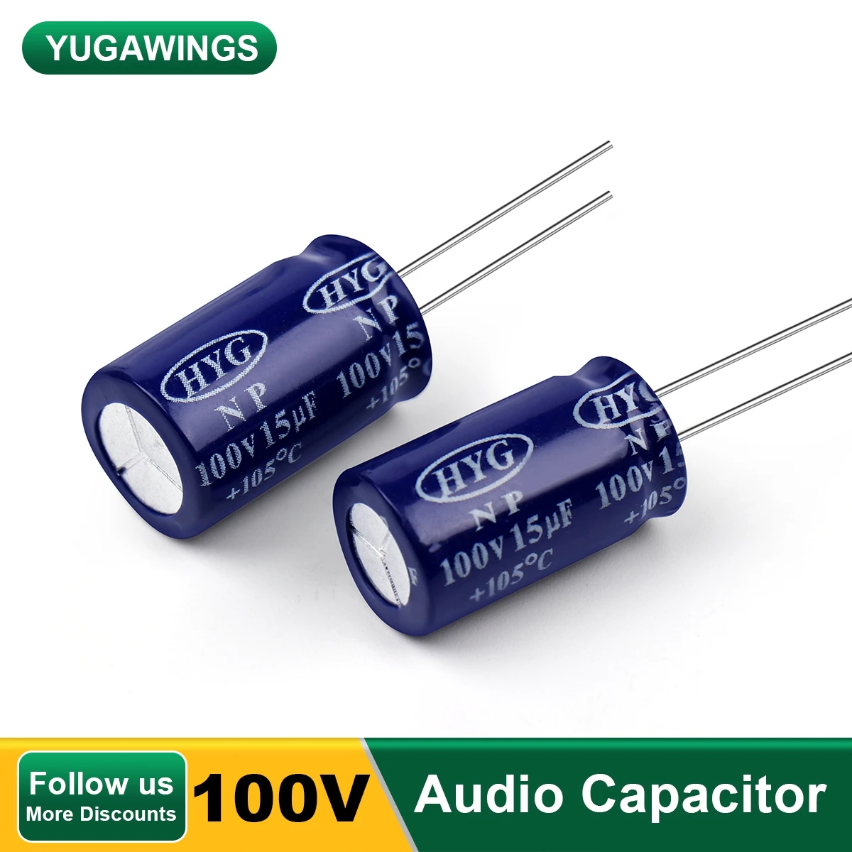 

10Pcs Audio Amplifier Capacitor 100V HIFI Audiophile Frequency-Divided Capacitors NPBP For HIFI Audio 1.5uF~100uF