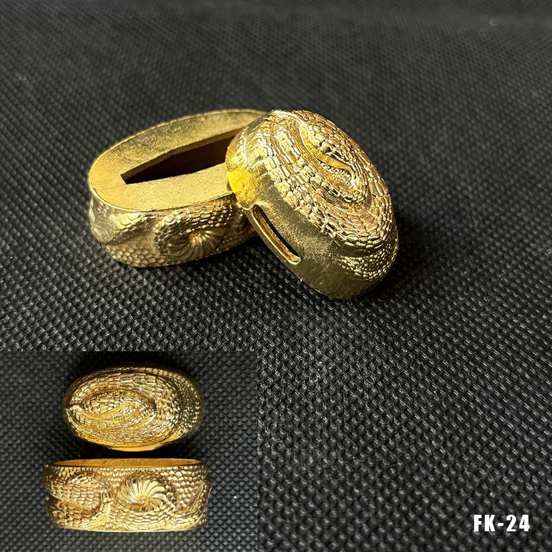 Hochwertige Legierung Katana-Griffkappe Fuchi Kashira Griffkragen für Japanische Schwerter Samurai-Katanas Wakizashi-Schwerter Zubehör – Detail 6