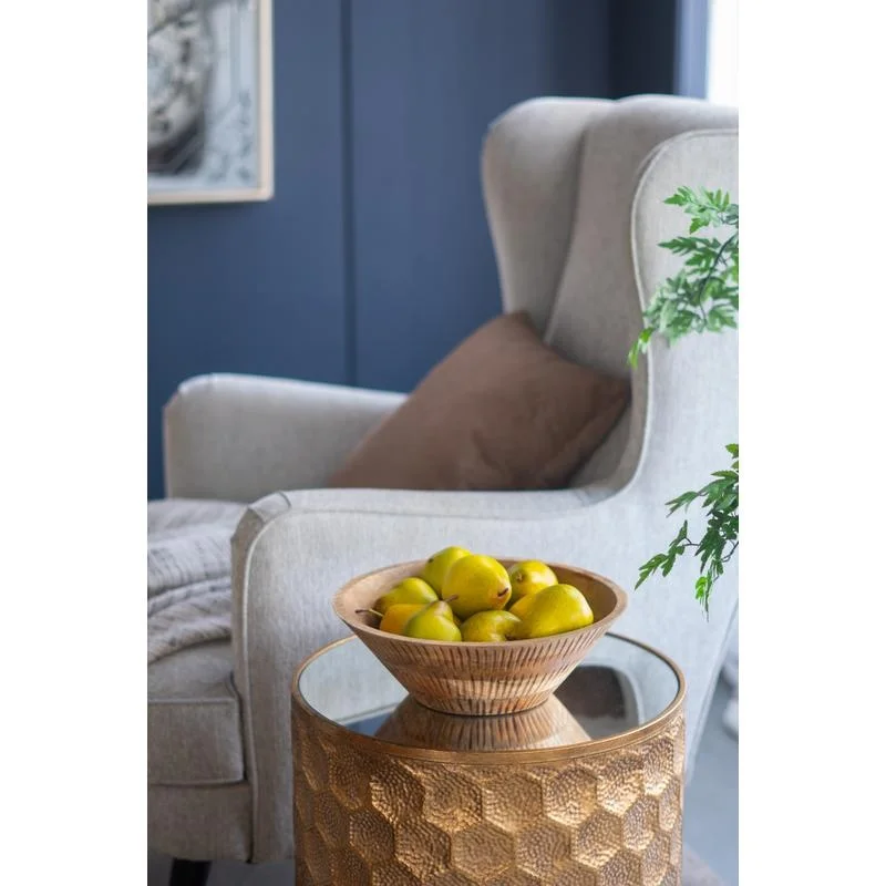 

Mango Wood Round Decorative Bowl