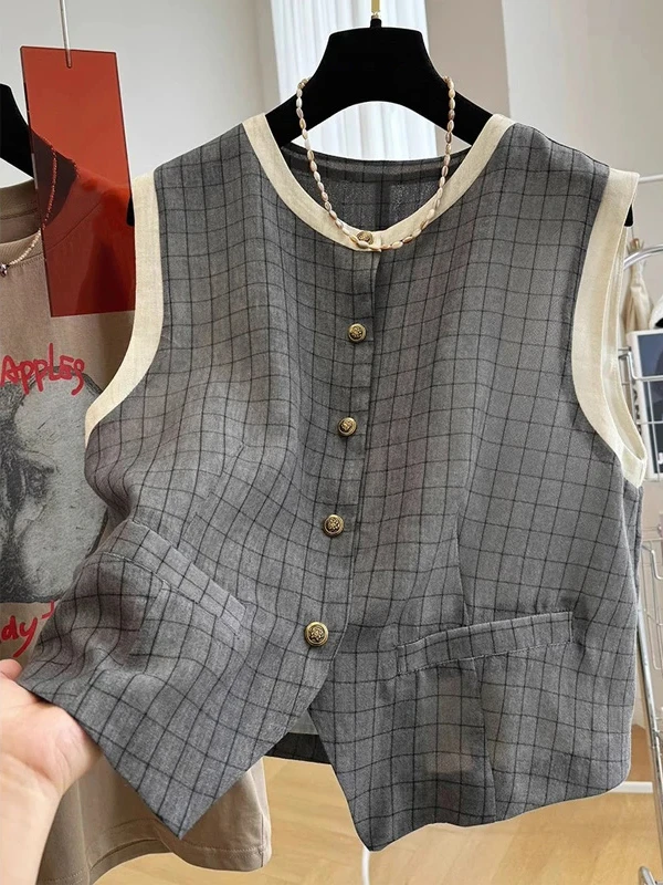 

Loose id Pattern Men's Women's Svel irt Spring Summer New Sle Breathable oulder Pad Sun Protection Trendy Vest Top