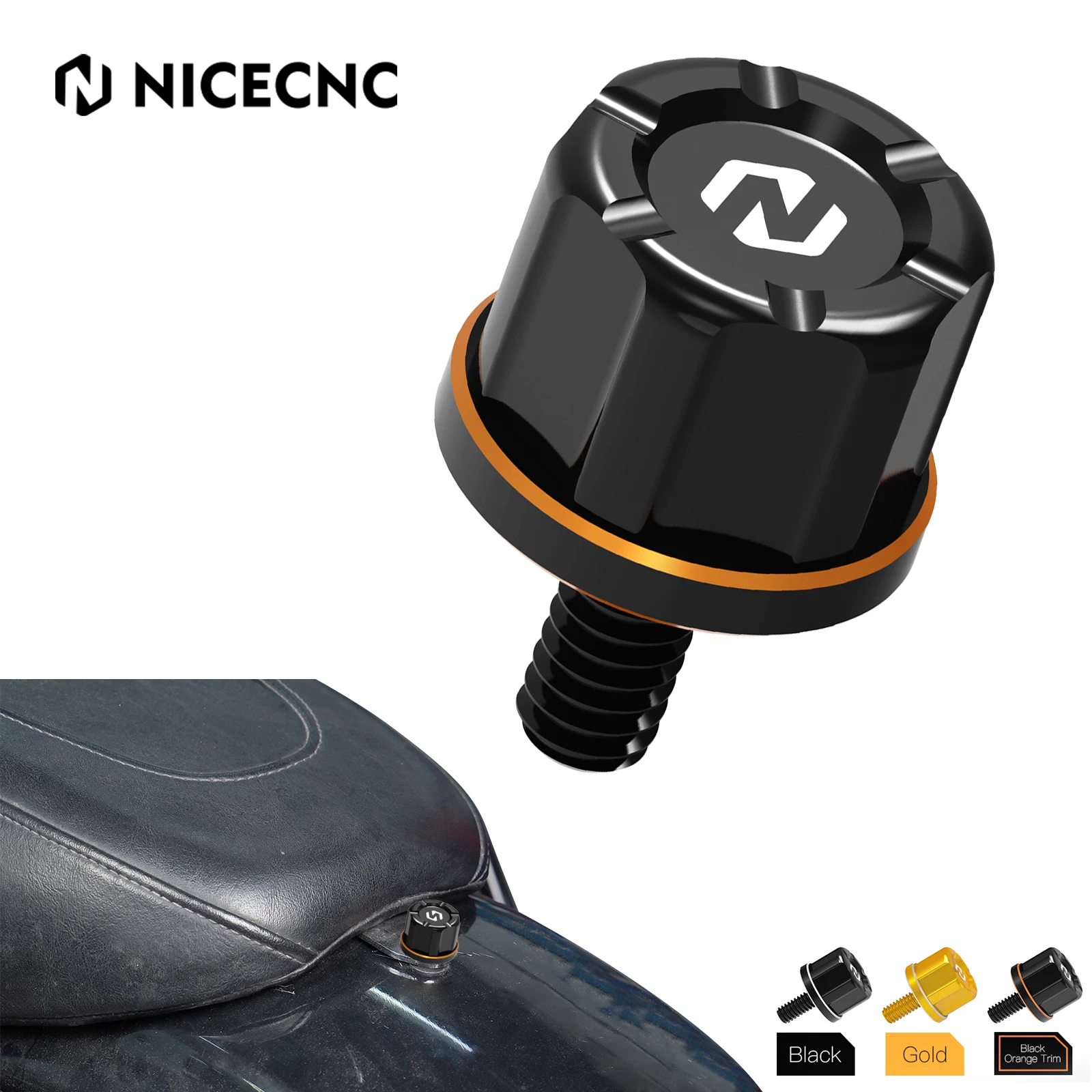 Rear Seat Knob Screw Bolt for Harley Fat Boy FLFBS 114 2018-2024 Road King Special FLHRXS 2017-2023 Street Glide FLHX 2006-2023