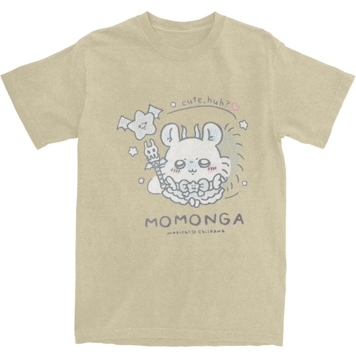 Miniso Chikawa السحرية Momonga الفانيليا تي شيرت محب تيشيرت صيفي الشارع الشهير عادية الرجال النساء الملابس القطنية هدية