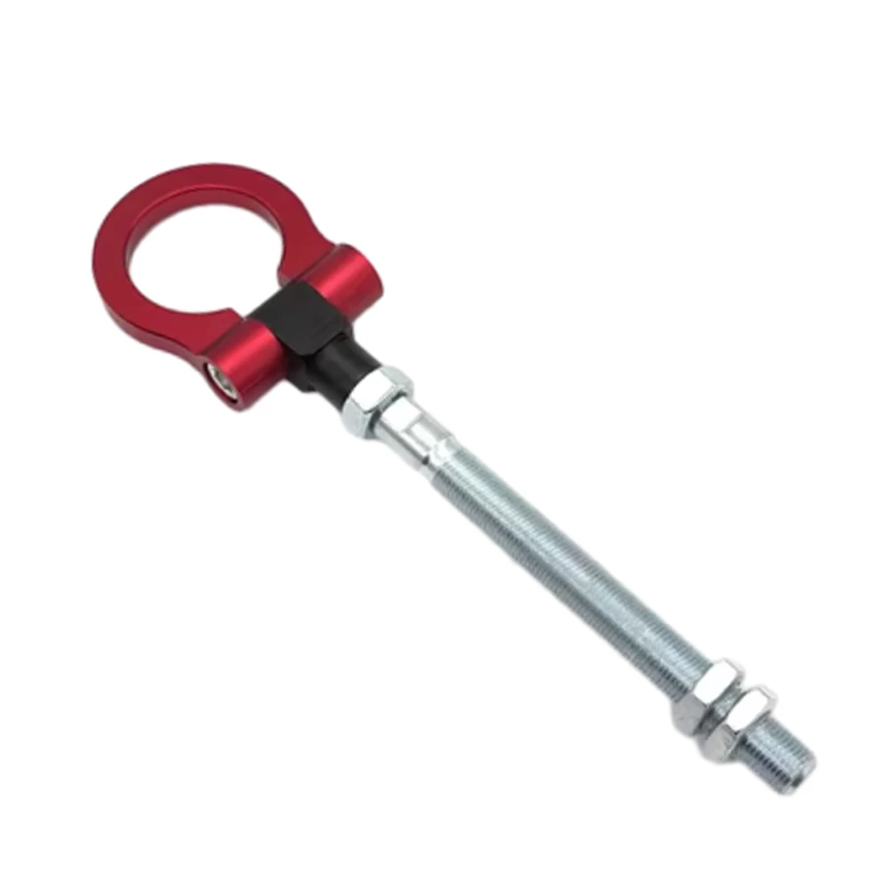 Aluminum Tow Hook Car Trailer Hitch Auto Trailer Tow Hook Red for Scion FRS Subaru BRZ WRX STi Toyota 86