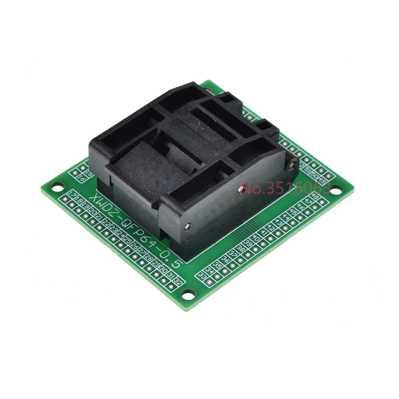 1 قطعة QFP64/LQFP64/TQFP64 إلى Dip64 Ic اختبار المقبس مبرمج محول/محول لشريحة Stm32 Atmega