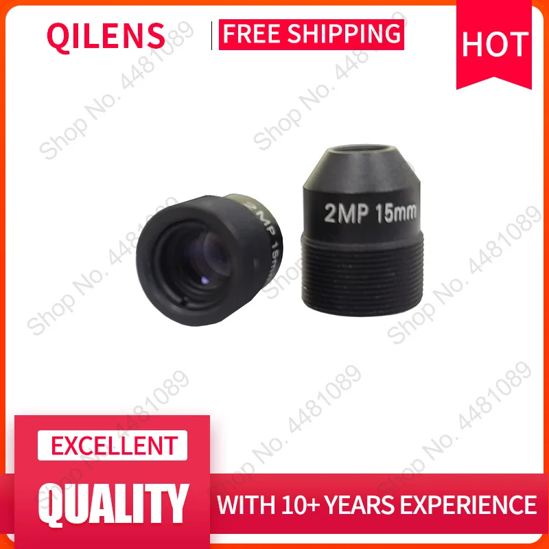 QILENS M12  FL 15mm Mini Pinhole Lens with  CCTV HD 2.0 Megapixel  for Security Cameras