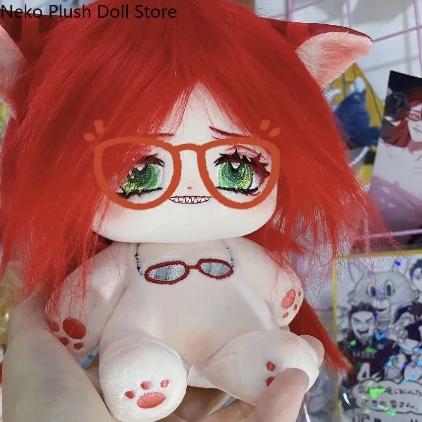 

Grell Sutcliff Game Anime Plush Doll Body Dress Up Clothes Plushies Stuffed Toys Figures Birthday Gift 20cm
