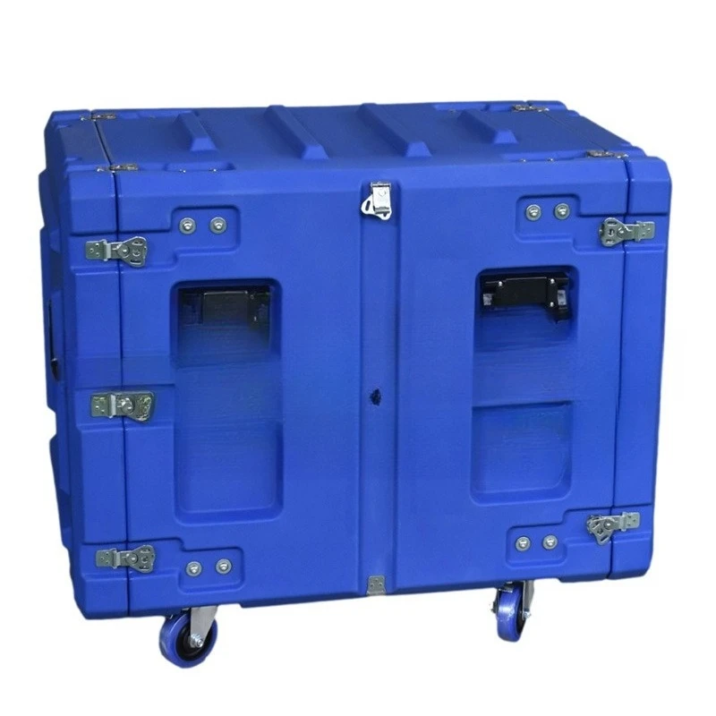 12U shock absorption rack box, transportation of large and multiple equipment, can pull the rack