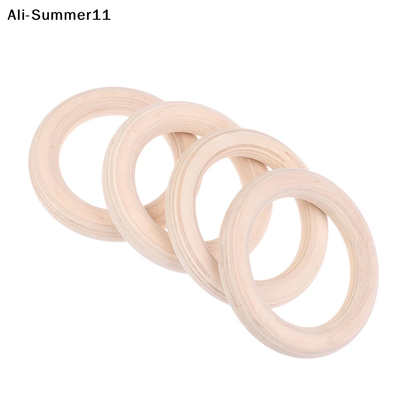 【A6L】【S3y】2 Stück Holzringe Tragbare Crossfit Gymnastikringe Schulterkrafttraining Fitness-Training für Zuhause Körperliche Übungsringe