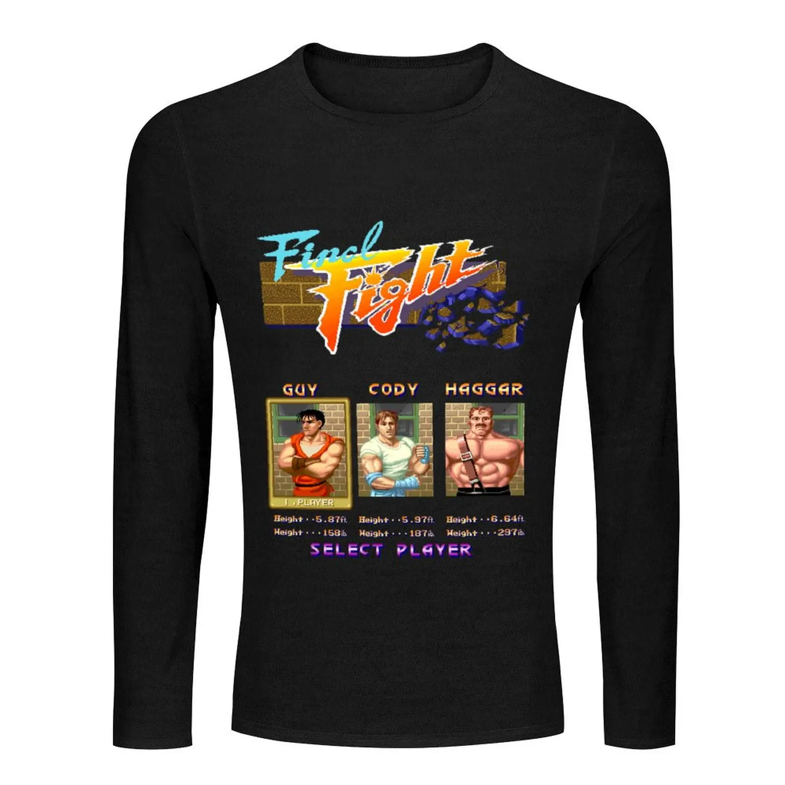 Final Fight Select Long T-Shirt new edition t shirt slim fit t shirts for men