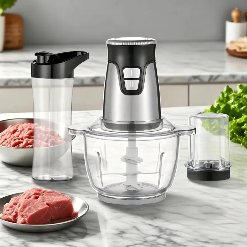Household Three-in-one Meat Grinder Juicer Mill Electric Large Capacity