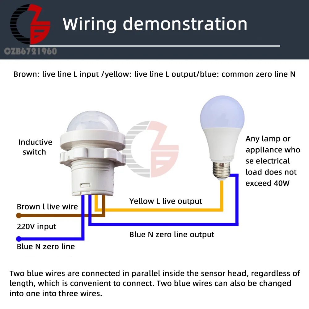 AC 110V-240V DC 12V-24V LED PIR No Adjustable Delay Human Body Infrared Detector IR Infrared Motion Sensor Light Switch For Home