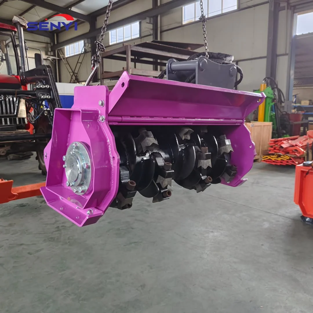 3-35 Ton Excavator Mulcher Forestry Rippers Crusher Motor for Effective Wood Management Rural Study Tour Base Trail