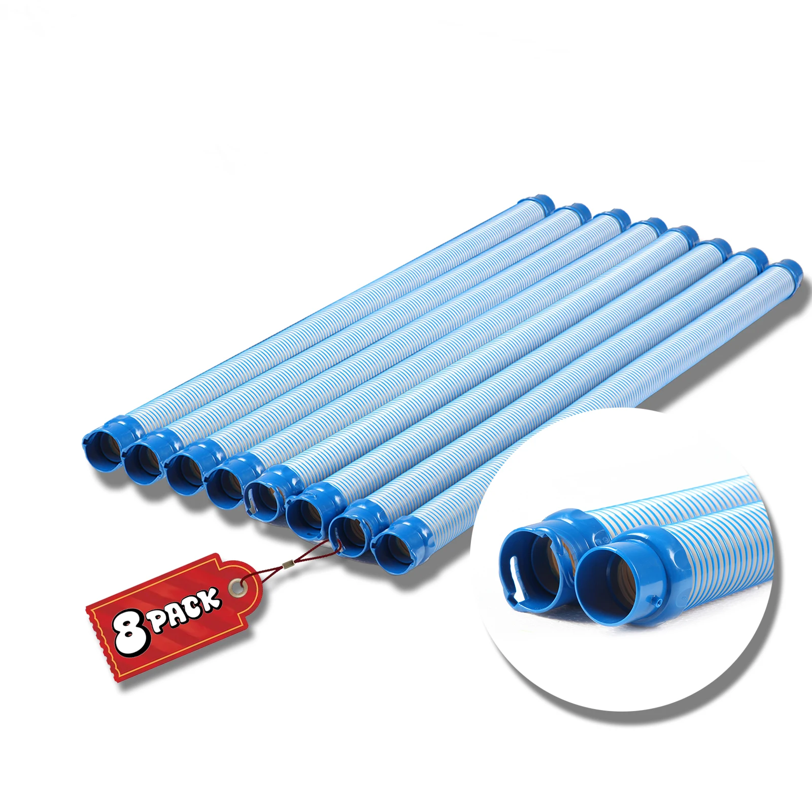 Pool Cleaner Hose for Zodiac MX6 MX8 Replacement Parts, 39 Inch R0527700 Twist Lock Pool Vacuum Hose（8PS)）