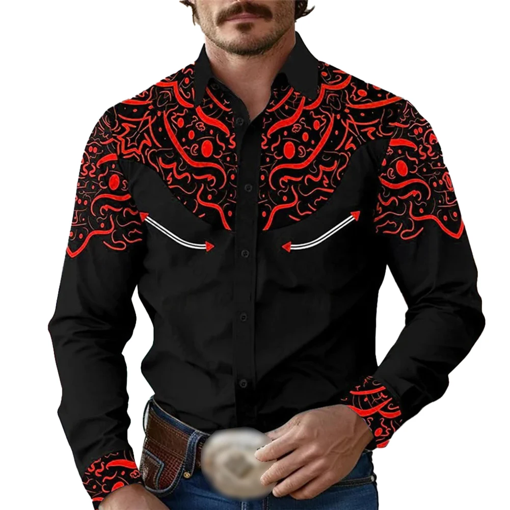 

Business Casual Tops For Men Party Wear Lapel Shirt Long Sleeve Shirts Regular Fit Various Colors Applicable For Men