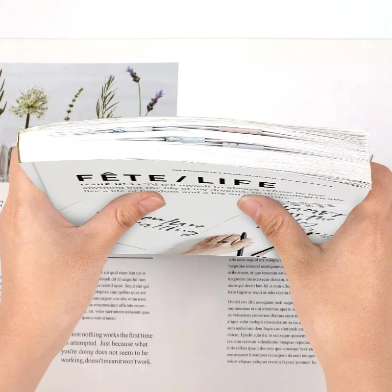 15 Pieces Bookmarks, Magnetic Bookmarks for Women, Page Markers for Students Teachers Reading (Floral Style)