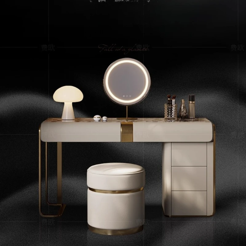 Cosmetics Girl Dressing Table Beauty Large Organizer Women Modern Living Room Vanity Table Storage Penteadeira Trendy Furniture