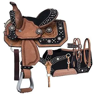 سرج جلدي الأفضل مبيعًا سرج حصان غربي لتصنيع سروج الفروسية لسباق الخيل من الهند أفضل بائع على الإطلاق
