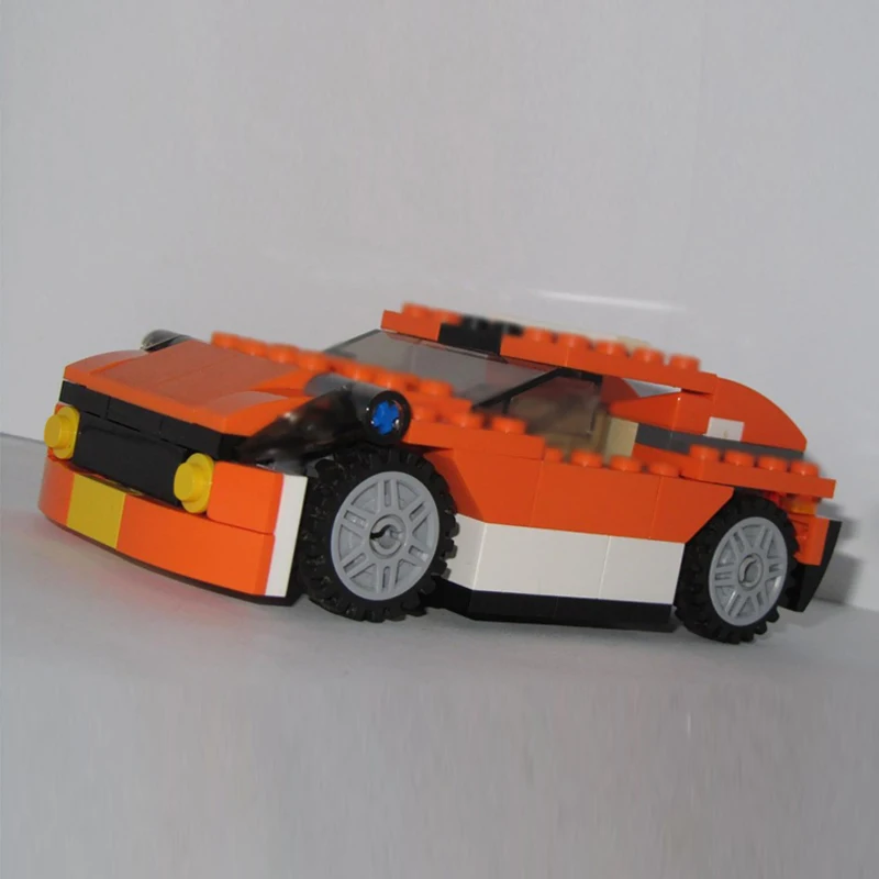 Speed Racing Car Model MOC Building Bricks Fastback Hypercar Modular Technology Children Holiday Gifts Assemble Toys Suit