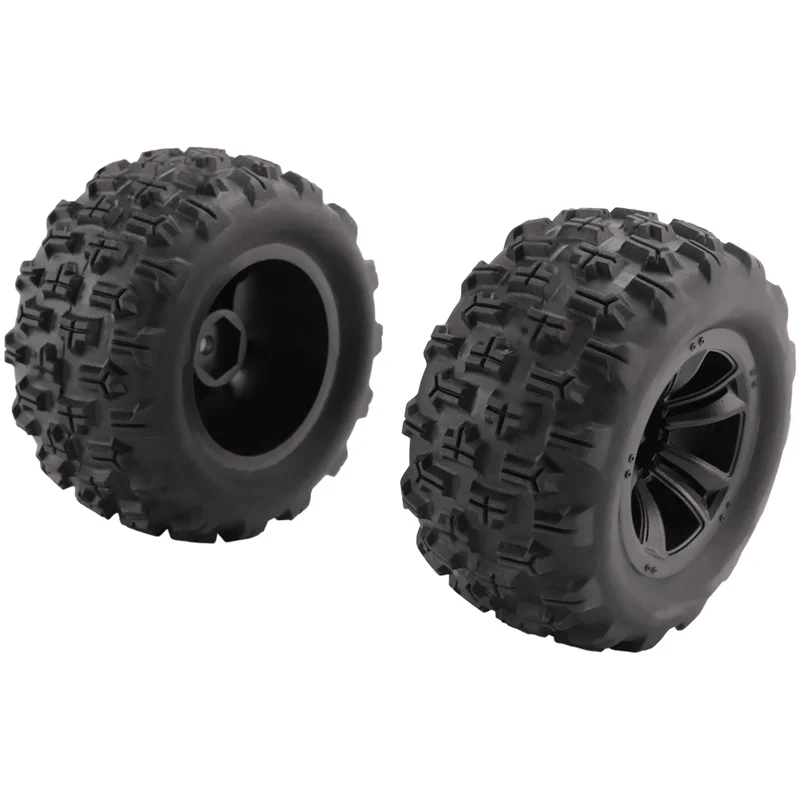 

A04F-4Pcs Tire Wheel Tyres For MJX Hyper Go 16207 16208 16209 16210 H16 H16H H16E H16P 1/16 RC Car Spare Parts
