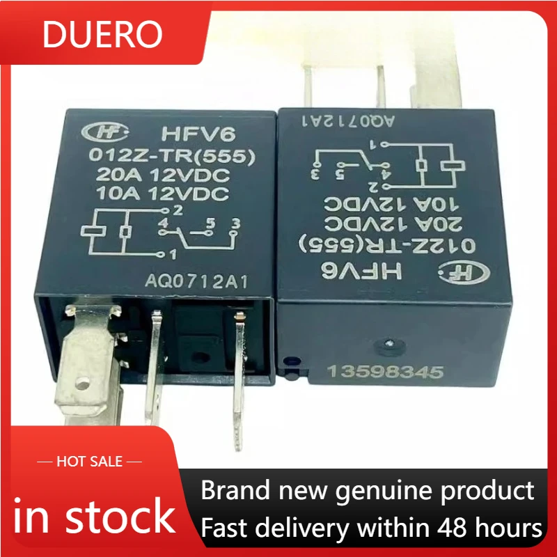 

（Brand New Original）1pcs/lot 100% original genuine relay:13598345 12V HFV6 012Z-TR 5pins Automotive relay
